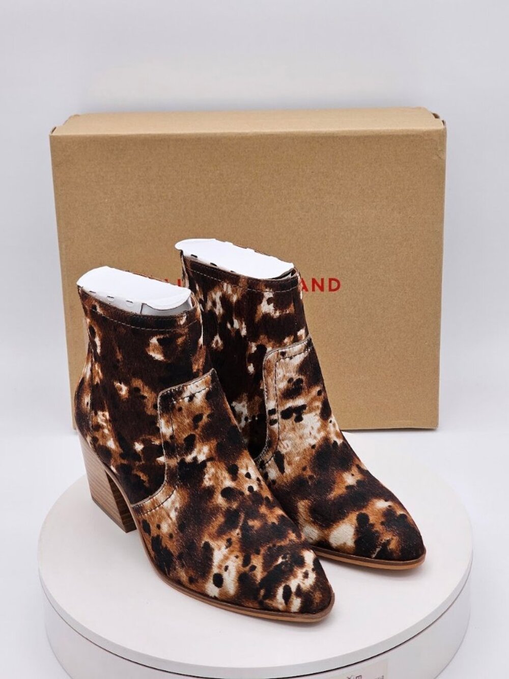 Lucky Brand Sonah2 Brown Multi Haircalf Ankle Boots Women’s 8.5 M